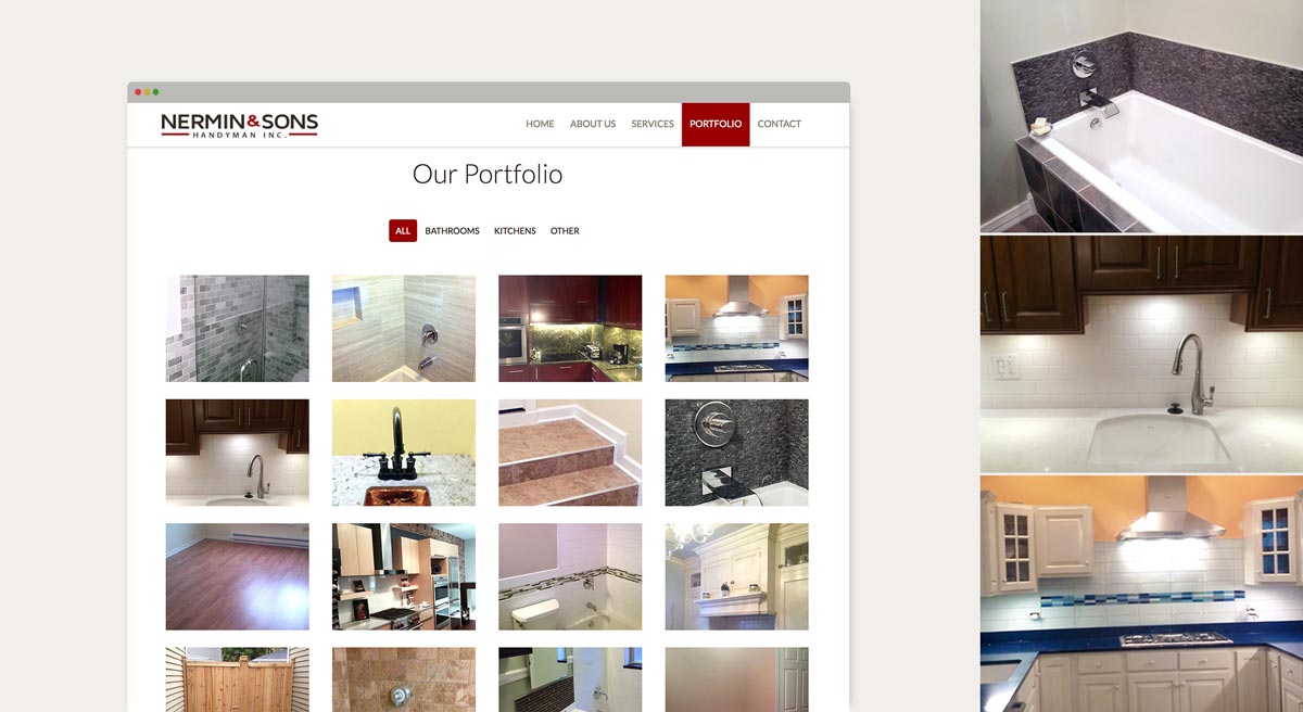 Nermin & Sons Web Portfolio Page